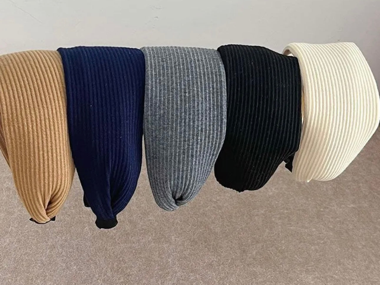 Retro Premium Textured Headband – Wide & Stylish